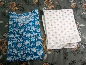 Floral Cord Set Long Kurti Pant