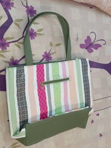 Striped Tote Bag