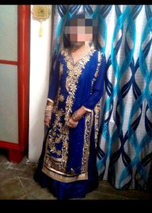 Elegant Blue Embroidered Kurta Set