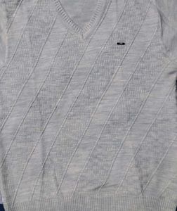 Duke V Neck Sweater Blue