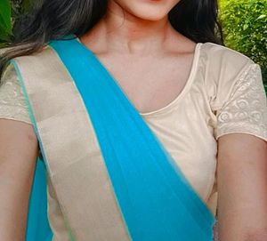 Sky Simple Saree