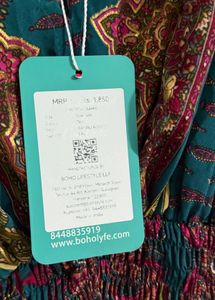 Boholyfe Radient Paisley Print  Boho Mini Dress
