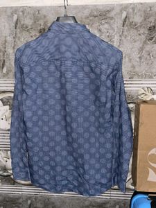 Stylish Blue Patterned Shirt