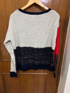 Color Block Knit Sweater