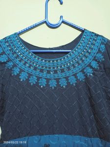 full embroidery work Kurti