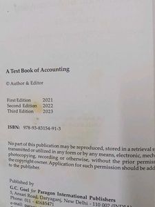 Account Book For 11th