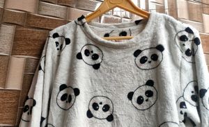 Panda Print Cozy  sweater top