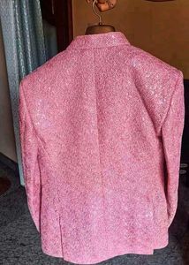 Elegant Pink Jacket Set