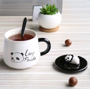 Panda Mug with Lid &amp; Spoon
