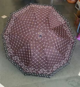 Beautiful Foldable Brown Umbrella