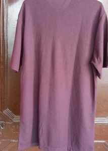 👍Maroon Polo Zip Style T-Shirt👕