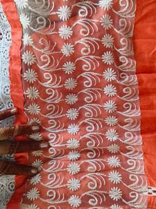 Beautiful Worked Orange Kurti