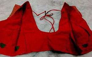 Red color Silk Blouse