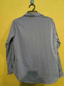 Striped Button-Down Top