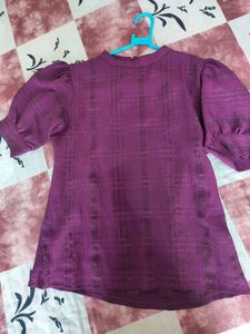 Stylish Purple Top Party Wear