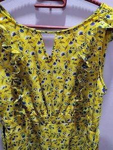 Yellow Floral Jumpsuit