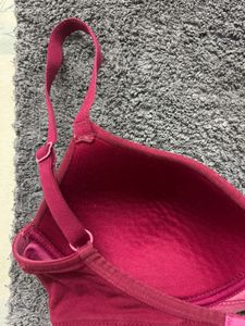 Burgundy Comfort Bra