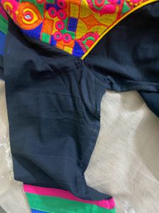 Black Oragne Kurti
