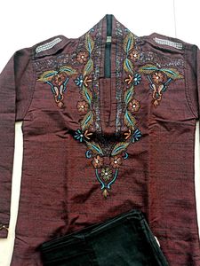 Party Wear Pathani Kurta Chudidar Pajama Set