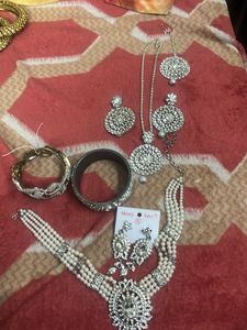 Silver Jewellery Combo Of 4