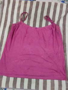 New Solid Pink Camisole Slip
