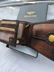 WILD HUNTER BROWN LEATHER WALLET