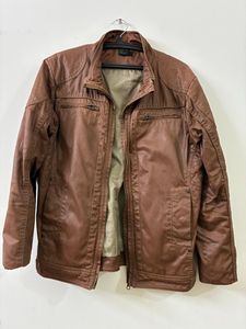 Brown Leather Jacket - Stylish & Durable