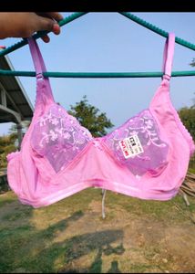 Pink Net Bra
