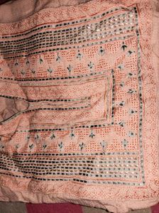 Peach Avaasa Straight Kurta