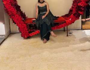 Dark Green Gharara Traditional Wear For Women