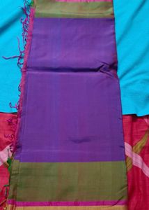 Elegant Purple Silk Saree