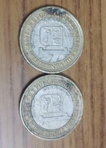 Rare Old Venezuelan Coins 2 Pcs Set