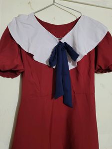 Anime Kawaii Dress With Puffed Sleeves