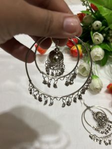 Oxidised Jhumka