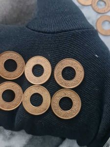 Vintage 1943 India Pice Coins - Set of 8