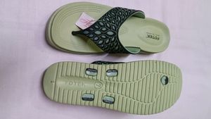 Green Rainy Season Flat Slipper