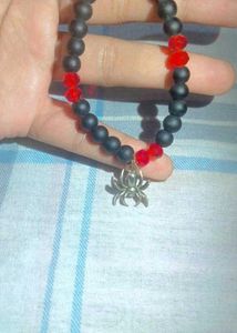 Spider Charm Beaded Bracelet