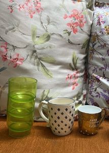 Cups N Green Glasses