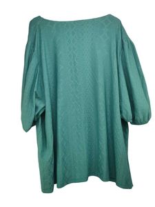 Chic Green Puff Sleeve Top