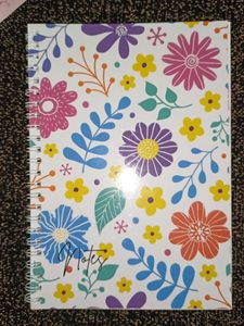 Floral Printed Notebook