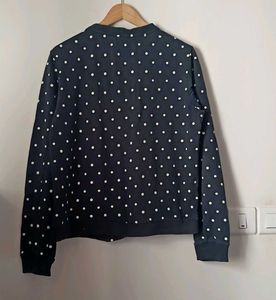 Polka Dot Bomber Jacket