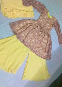 Frock Palazzo With Dupatta