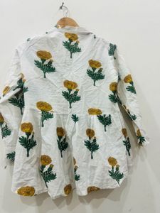 Cotton Kurta Style Top
