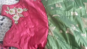 Rose Brand  beautiful   Embroidery  Frock