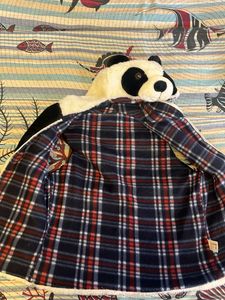 Cute Panda , double side woolen jacket