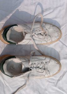 ZARA Classic White Lace-Up Sneakers | Original