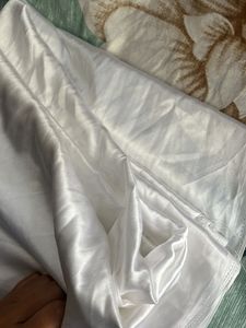 Pure Uncoloured Satin Material