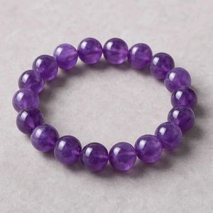Amethyst Beaded Bracelet