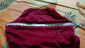 Maroon Sleeveless Top