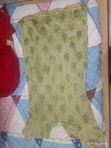 Green Printed Kurta